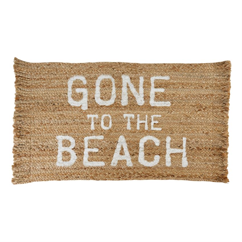 Gone To The Beach Jute Rug – Where's the Party?